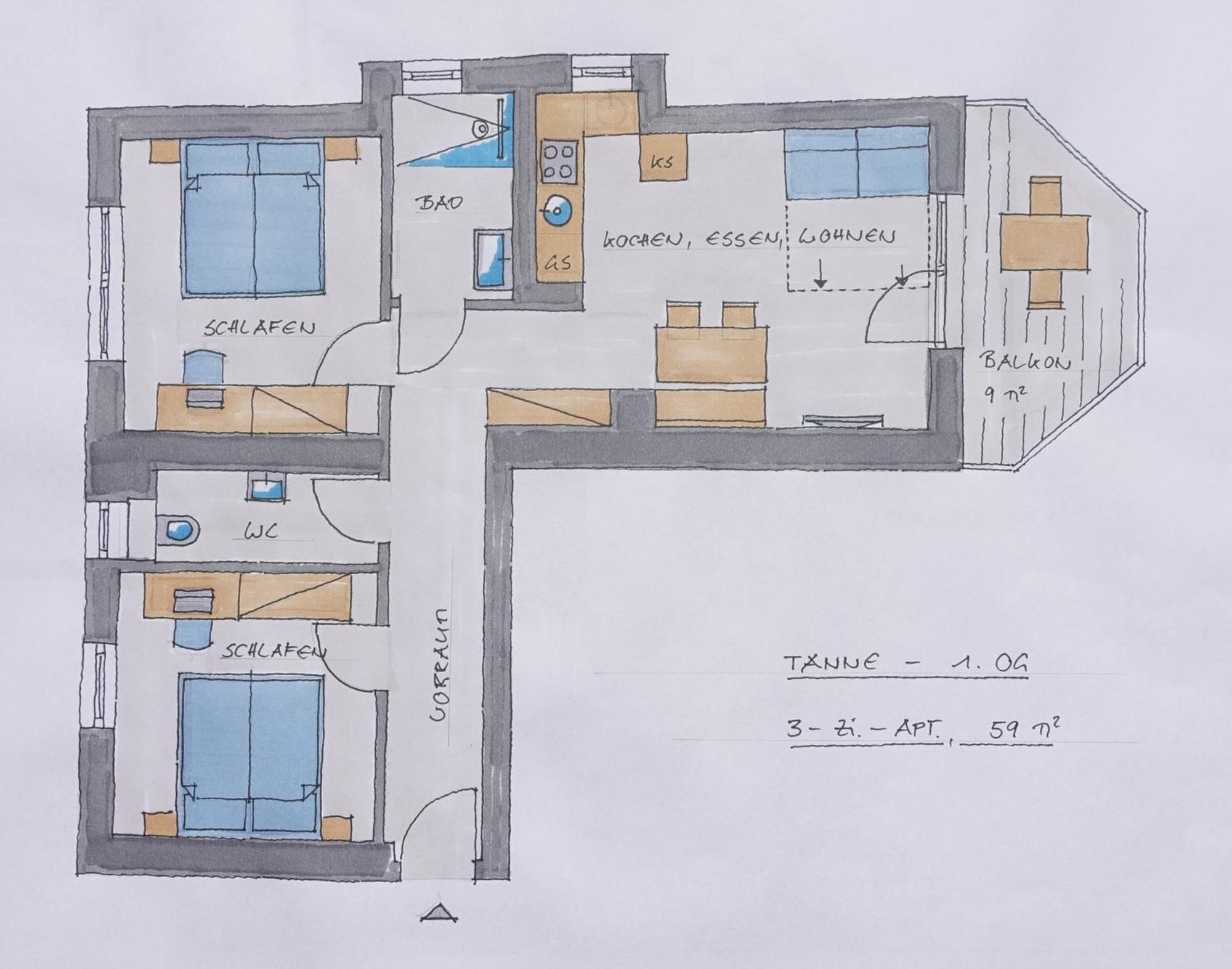 Gluexplatzl Appartements Am Wald Sankt Martin am Tennengebirge Rum bild